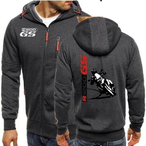 GS1200 Mens Zipper Cardigan Hoodies Motorcycle Adventure 1200GS GS Hoodie R 650 800 1150 1200 Motorrad Women Hoodie Sweatshirts