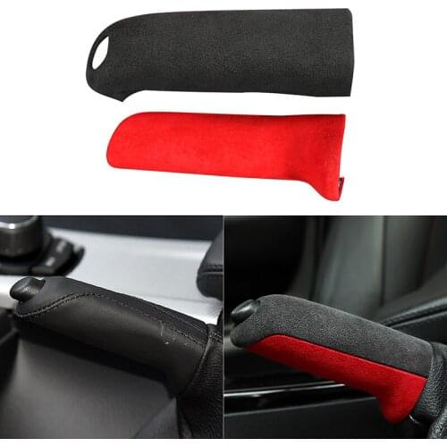 Suede Car Gear Knob Handbrake Cover Sticker Styling Decoration for BMW F20 F21 F22 F30 F31 F32 F35 F36 E81 E90 E60 M3 M5 Z4 3GT