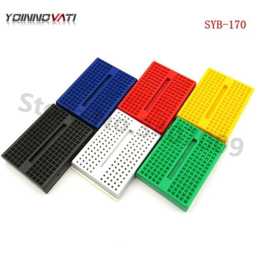 200pcs SYB-170 Mini Solderless Prototype Breadboard 170 Tie-points PCB Test Board