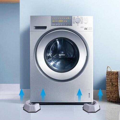 4Pcs Washer Pad High Toughness Shock Absorption Silicone Washing Machine Noise Cancelling Protective Mat for Dorm Washer Pad Mat