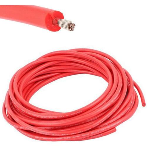 40KV-DC Gauge 22 AWG Red Welding Battery Pure Copper Flexible Power Cable Wire