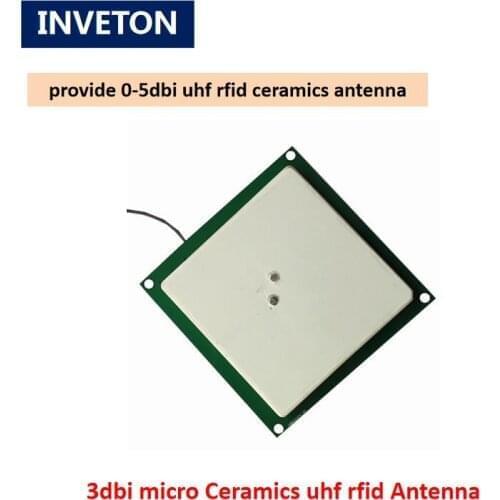 62*62mm circular passive 3DBI ceramics uhf rfid antenna with EPC G2 Protocol IPEX/SMA connector