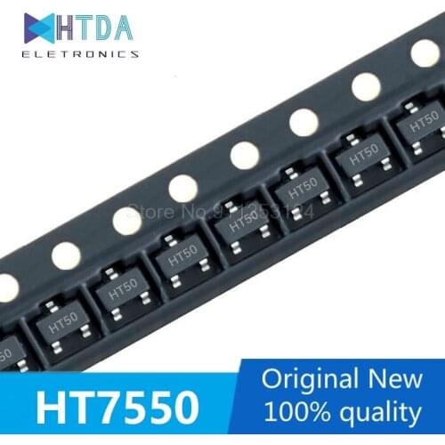 30pcs/lot HT7550-1 HT50 SOT23-3 In Stock