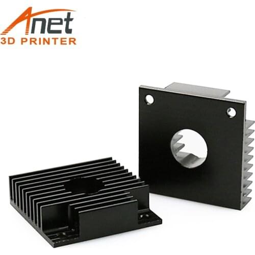 Anet 3D Printer Aluminum Heat Sink Makerbot MK7/MK8 40*40*11mm Cooling Fin Stepper Motor Radiator Heat Dissipation Extruder