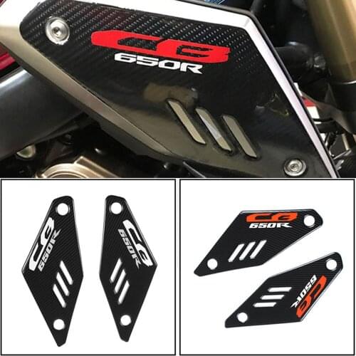 For 3D Printing Carbon Fiber Side Decals Tank Pad Gas Oil Sticker Motorcycles Decoration Accessories For cb650r CB 650R