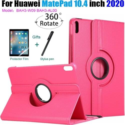 Cover Case for Huawei MatePad 10.4 BAH3-W09 BAH3-AL00 2020 Case 360 Rotating PU Leather Case for Huawei MatePad 10.4 Cover Funda