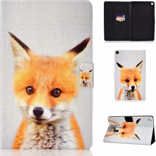 For Samsung Galaxy Tab S6 Lite 10.4'' 2020 P610 P615 SM-P610 SM-P615 Case Cover Funda Painted Leather PU Stand TPU Shell Capa