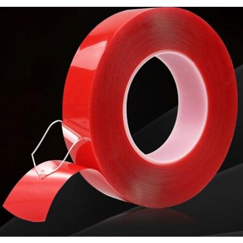 3M-Length 6/10/15/20mm-Width Double Sided Tape No Traces Adhesive Sticker Acrylic Transparent Super Strong Tape for Home Car
