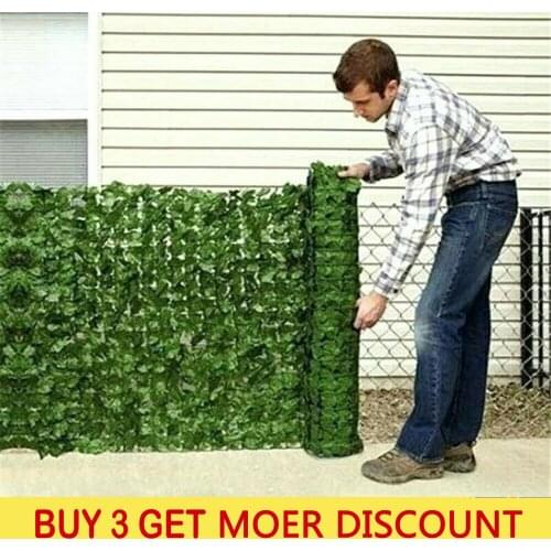 Artificial Plant Leaf Fence, Privacy Hedge Plant Panel Decoration for Garden / Courtyard 2021 New Style