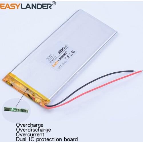 3046113 XWD 3046113P 3145113P 3.7V 2050mAh polymer lithium battery for china clone Goophone 4.7 i6 5.5 iphone 6S 6plus GPS DVR