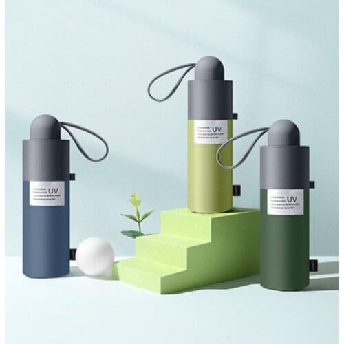 Mini Capsule Umbrella Shelter From The Rain Windproof Anti-Uv Women Outdoor Travel 5 Folding Portable Pocket Sunny Umbrella