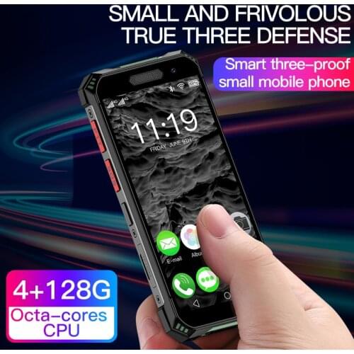 Mini Smartphone Soyes S10 MAX Android 10.0 Octa-cores Fingerprint Face Recognition 4+128GB Waterproof Mobile Phone PTT Intercom