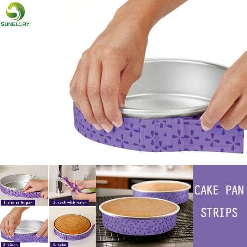 Bake-Even Strip Set Cake Pan Strips Belt Bake Perfectly Level Cakes Evenbake Cake Strips Moist Cakes Baking Tools Kitchen Mold