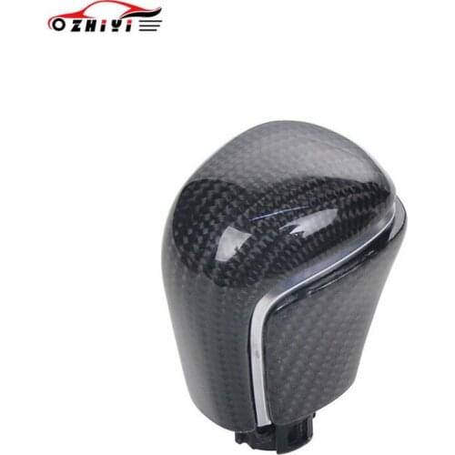 NEW Lever Gear Stick Shift Knob Head Carbon Fiber Gear Shift Knob For Toyota Avalon Camry xv70 Corolla Levin 2018 2019 2020