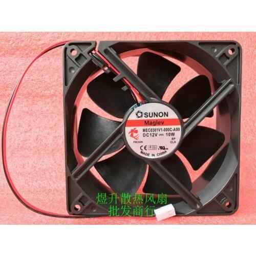 Original 12038 12cm MEC0381V1-000C-A99 DC 12V 10W 120*120*38MM 2-wire cabinet cooling fan