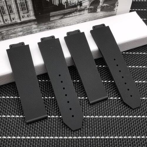 Top Brand Watch accessorie Silicone Strap For Hublot Watchband 23*15mm 20mm buckle Belt Watch Strap band Fusion series