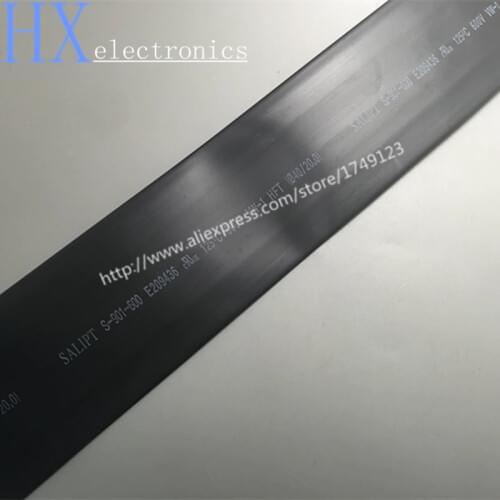 Free shipping 5meter Black Heat Shrinkable Tube Shrink Diameter 40mm