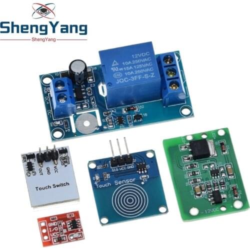 TTP223 12V 1-Channel Touch Relay Module Capacitive Touch Key Switch Sensor Self-Locking/No-Locking HTTM Touch Button For Arduino