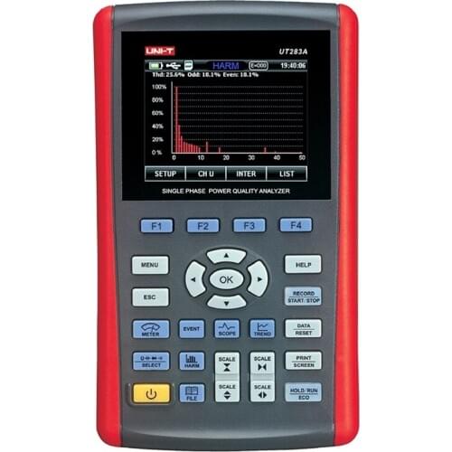 UNI-T UT283A Single Phase Power Quality Analyzer Energy Meter True RMS USB Interface Comprehensive Analysis Capture Record