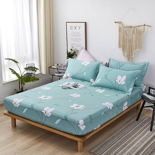 Cartoon Dinosaurs Fitted Sheet(With Elastic Band) Bed Mattress Protective Cover Cotton Bedlinens Sheet Customizing Size