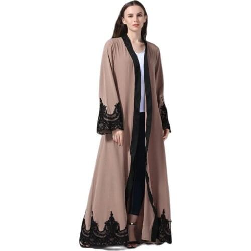 2021 Winter Embroidered Robes Casual Cardigan Islamic Long Dress Women Abaya Turkey Islamic Clothing Wholesale uk Muslim Suit