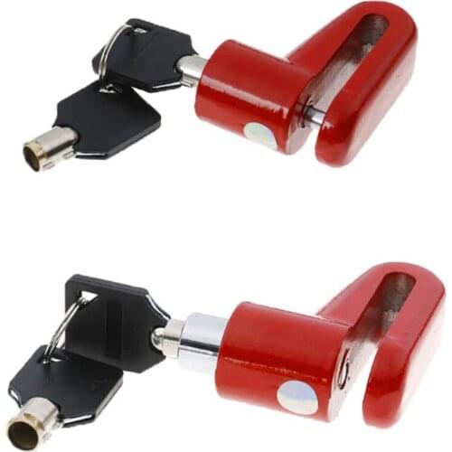 1 Pcs Anti Theft Disk Disc Brake Rotor Lock for Scooter Bike Safety Lock for Outdoor Motorcycle Bicycle Cycling Accessories