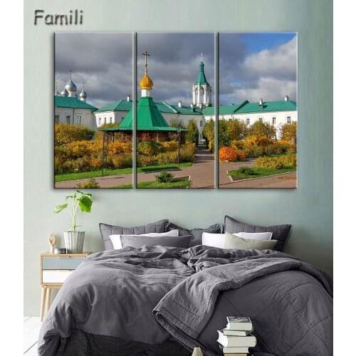 3Pcs/set City in Russia building,Poster HD HOME WALL Decor Custom ART PRINT Silk Wallpaper unframed,pictures