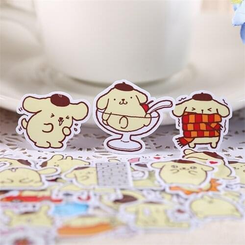 35 PCS artoon cute little puddi Paper Stickers Crafts And Scrapbooking stickers kids toys book Decorative sticker DIY Stationery