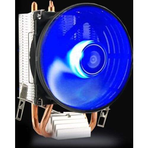 Y3ND 2 Heatpipe Aluminium PC CPU Cooler Cooling Fan for intel 775/1155/1151 754/AM2