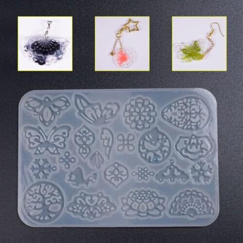 Ancient Style Long Earrings Pendant DIY Crystal Epoxy Resin Mold High Mirror Silicone Molds Jewelry Making