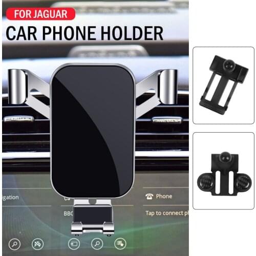 Car Mobile Phone Holder Air Vent Mount GPS Stand Gravity Navigation Bracket For Jaguar XEL XE F PACE XFL Car Accessories