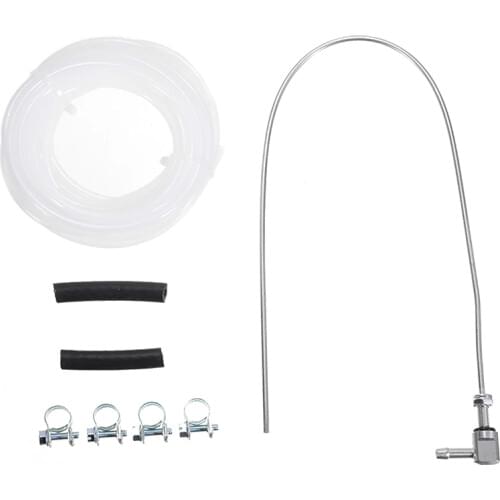 Car Heater Fuel Stand Pipe Hose Fuel Tank Sender Standpipe Pickup Clip Hose 47.5CM with 4 Clamps For Webasto Eberspacher Heater