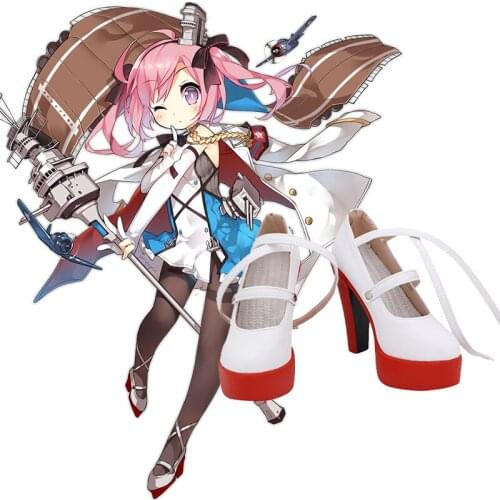Azur Lane USS Saratoga Cosplay Shoes High Heel Boots Custom Made for Unisex Halloween Party Costume Accessories