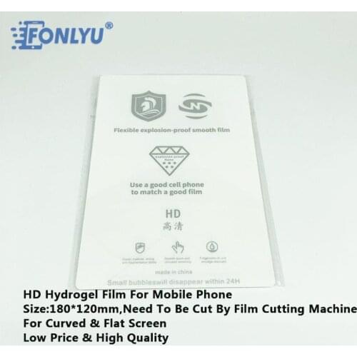 FONLYU Free Shipping HD Hydrogel Film Mobile Phone Screen Protector For Film Cutting Machine Cellphone Accessories For iphone11