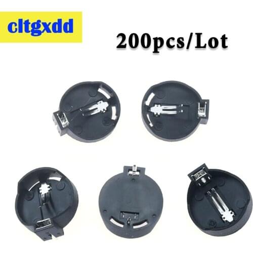 Cltgxdd 200pcs/Lot CR2032 Battery Storage Box Button Cell Holder Socket Case Cover CR2025 battery holder