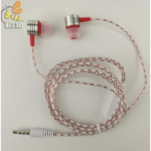 Cobweb Reticulate Fine lines earphone with mic metal head Earpiece Headset with Microphone 5 color factory wholesale CP-07 500 p