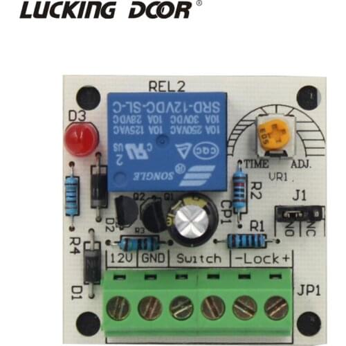 Access Control Time Delay Module for Access Control Electric Lock Board Power Supply Switch Electronic Door Lock