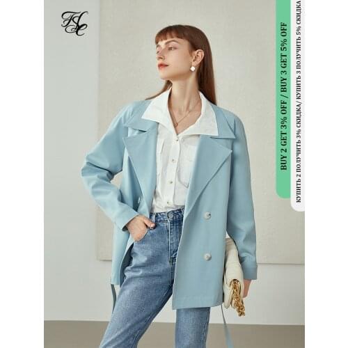 FANSILANEN Women's Short Trench Coats