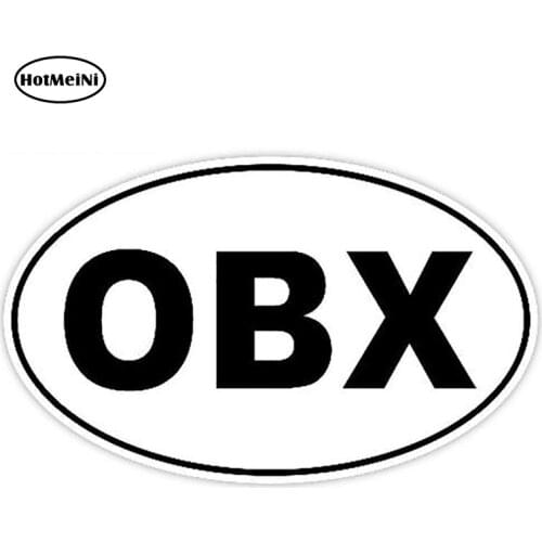 HotMeiNi 13cm x 8.1cm OBX Outer Banks Vinyl Decal Car Truck Window Bumper Funny Car Styling Waterproof Car Stickers