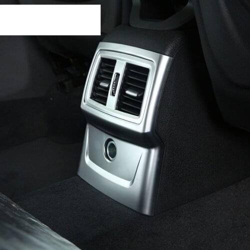 For BMW X1 F48 20i 25i 25le 2016 2017 ABS Chrome Rear AC Outlet Cover Trim Accessories For BMW X2 F47 2018