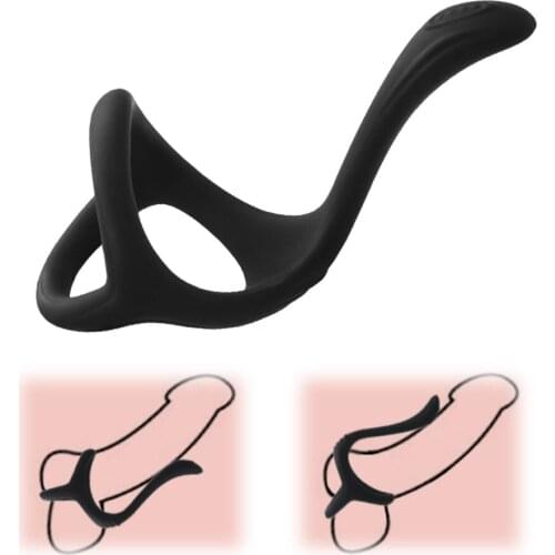 EXVOID Penis Ring Scrotum Bind Soft Cock Lock Ring Clitoris Stimulate Delay Ejaculation Sex Toys for Men Erection Intimate Goods