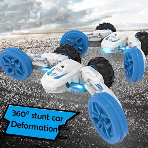 Creative RC Stunt Car Remote Control Toys deformation Stunt drift MKB 360 degree tumbling Toys 1:12 Off Road Super Car with LED