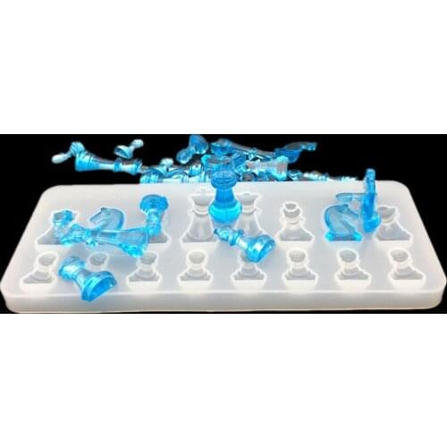 Crystal Chess Ornaments Silicone Mold Mould DIY craft projects for Jewelry Making Resin Casting DIY Apparel Sewing