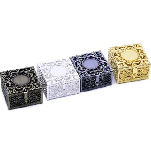 YYSD Rosary Bead Box Necklace Metal Christian Catholic Religious Jewelry Case Storage