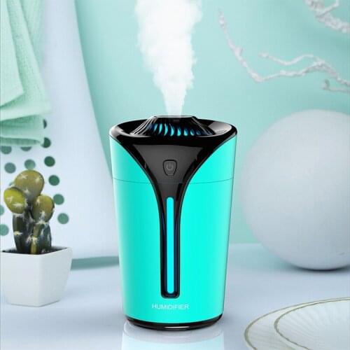 Fire Goblet Mini Portable Air Humidifier Electric Ultrasonic Usb Cool Mist Humidifiers Diffuser For Car 170ml Mist Maker Led Lig