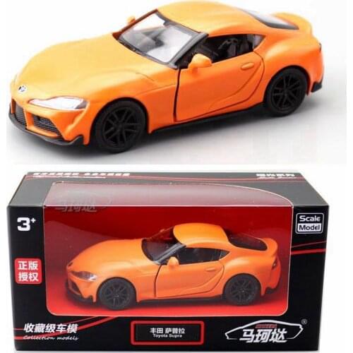Alloy pull back 1:36 SUPRA car model,original packaging 2 door childrens toys,high simulation gift,free shipping