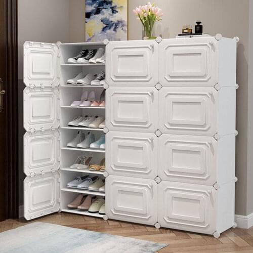Fashion Plastic Shoe Shelf Multi-Layer Shoe Rack Modern Shoe Storage
