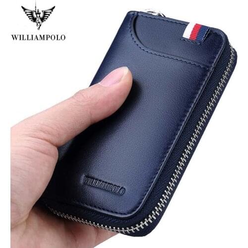 Fashion Metal Car Keychain Credit Card Holder Small Wallets Key Organizer