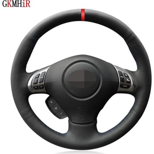 Non-Slip Genuine Leather Car Steering Wheel Cover For Subaru Forester 2008-2012 Impreza 2008-2011 Legacy 2008-2010 Exiga 2009