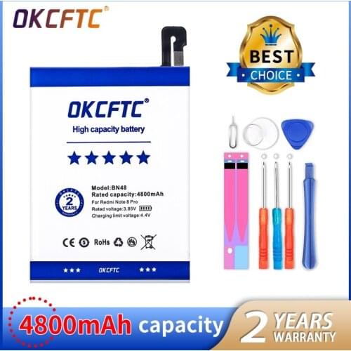 Original Replacement Battery For Xiaomi Redmi Note 6 Pro Note6 Pro BN48 Genuine Phone Battery 4800mAh